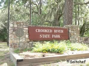sign at crooked river state park georgia
